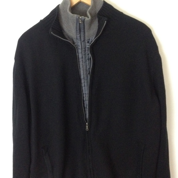 boss hugo boss full zip sweatshirt black